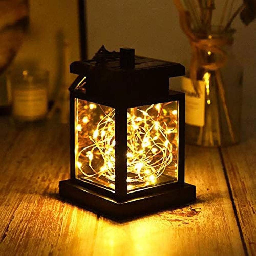 DIAOD Solar Lantern, Outdoor Hanging Solar Garden Light, Solar Powered