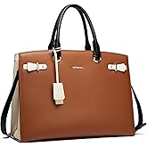 BOSTANTEN Briefcase for Women 15.6 Inch Genuine Leather Laptop Briefcase Shoulder Work Tote Bag Purse
