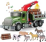 Timber Logging Truck w/ Functional Loading Crane