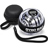 KACODIO Auto-Start Gyro Ball Wrist Strengthener with LED Counter, Torque Ball Hand Exerciser for Grip, Forearm, Wrist and Finger Training, Portable Gyroscopic Wrist Trainer for Home Office Gym