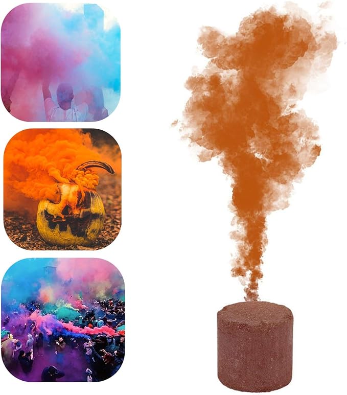 Colorful Smoke Bombs, 1/6 Pcs Smoker Cake Colorful Fog
