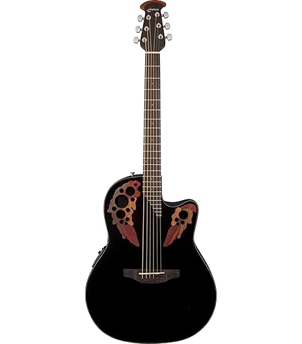 ギター Ovation celebrity elite CE44-RBB-G Ovation Celebrity Elite CE44 RBB-G (ストラップ、スペア弦付き
