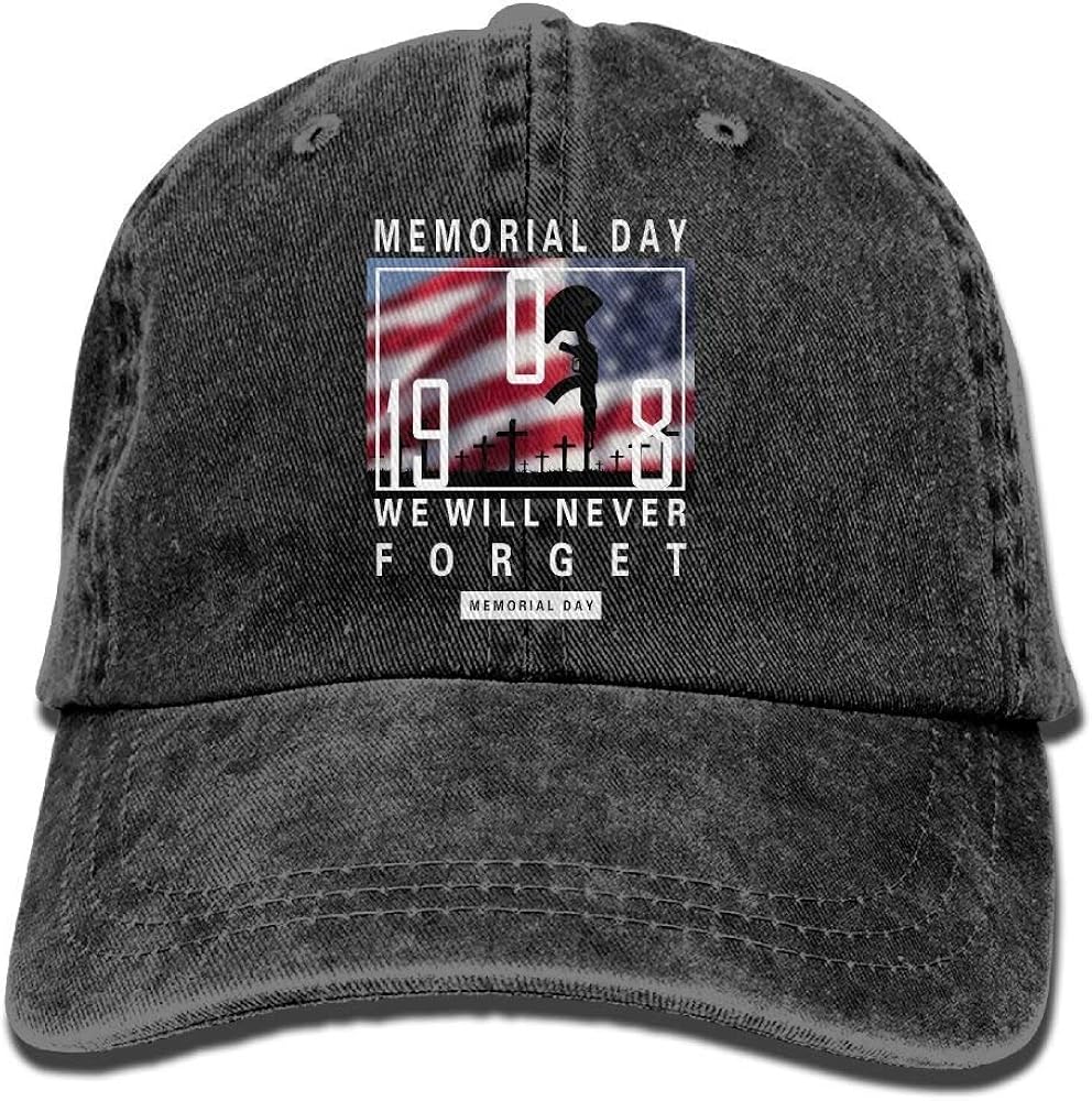 Joaffba Baseball Caps We Will Never Memorial Day Cap Plain