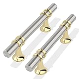 OYX 6Pack 3inch Drawer Pulls Brushed Nickel Cabinet