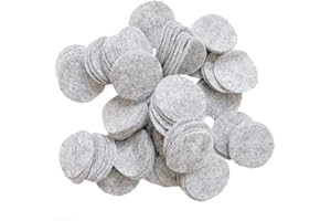 Playfully Ever After Charcoal Gray Craft Felt Circles (1.5 Inch - 94pc)