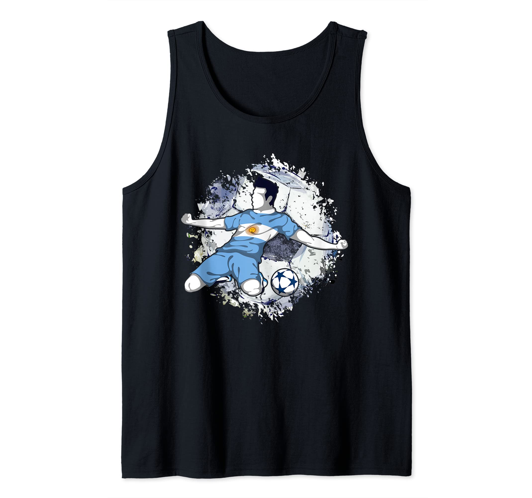 Argentina Soccer Argentinian National Flag Football Lover Tank Top