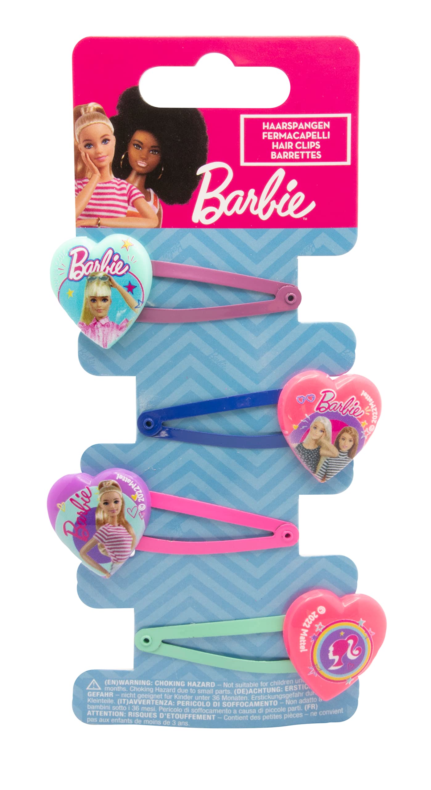 Joy Toy - Barbie 4 hair clips on backercard 5 x 15 cm