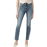 Silver Jeans Co. Womens Avery High Rise Curvy Fit Straight Leg Jeans