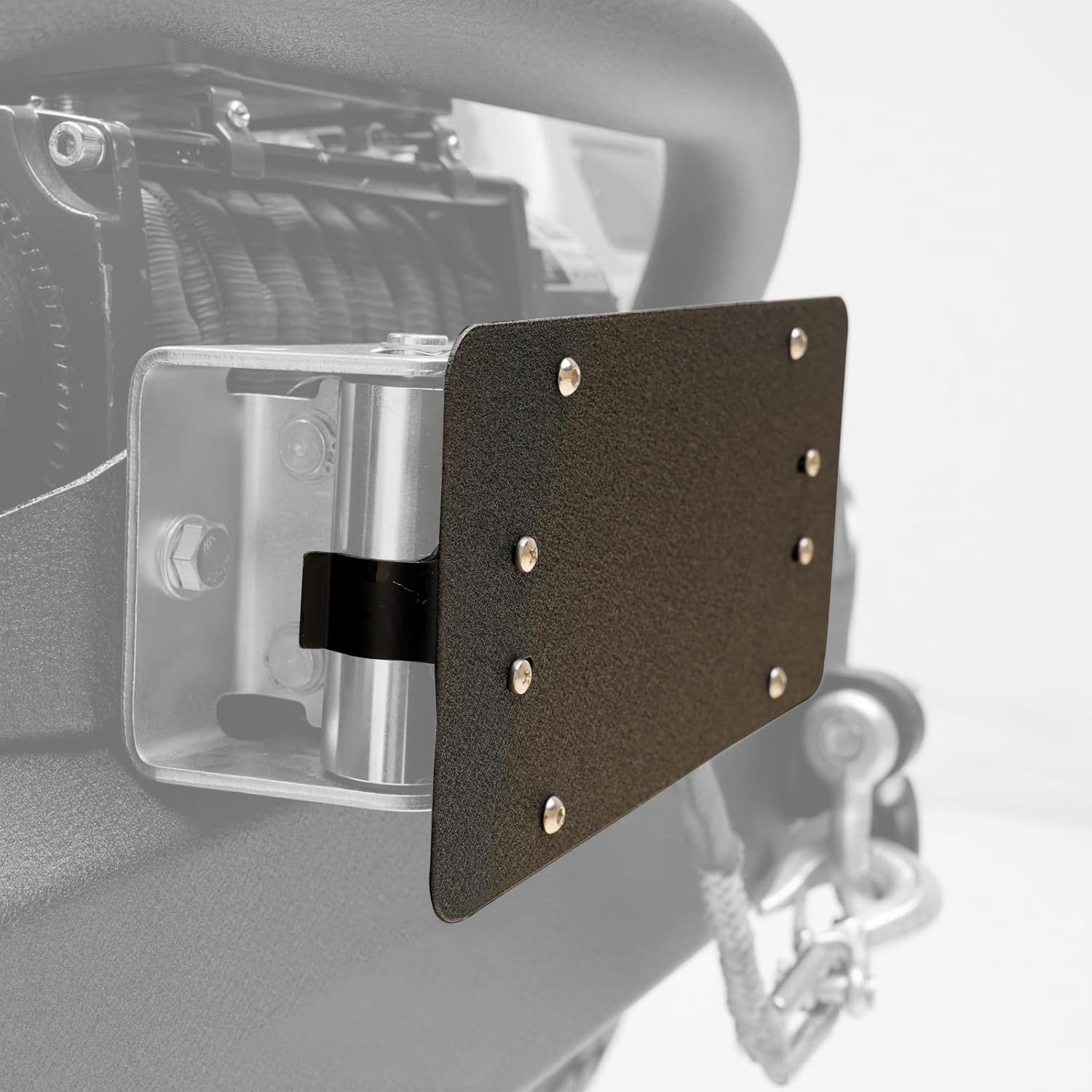 Photo 1 of License Plate Mount for Winch Roller Fairlead Winch License Plate Holder