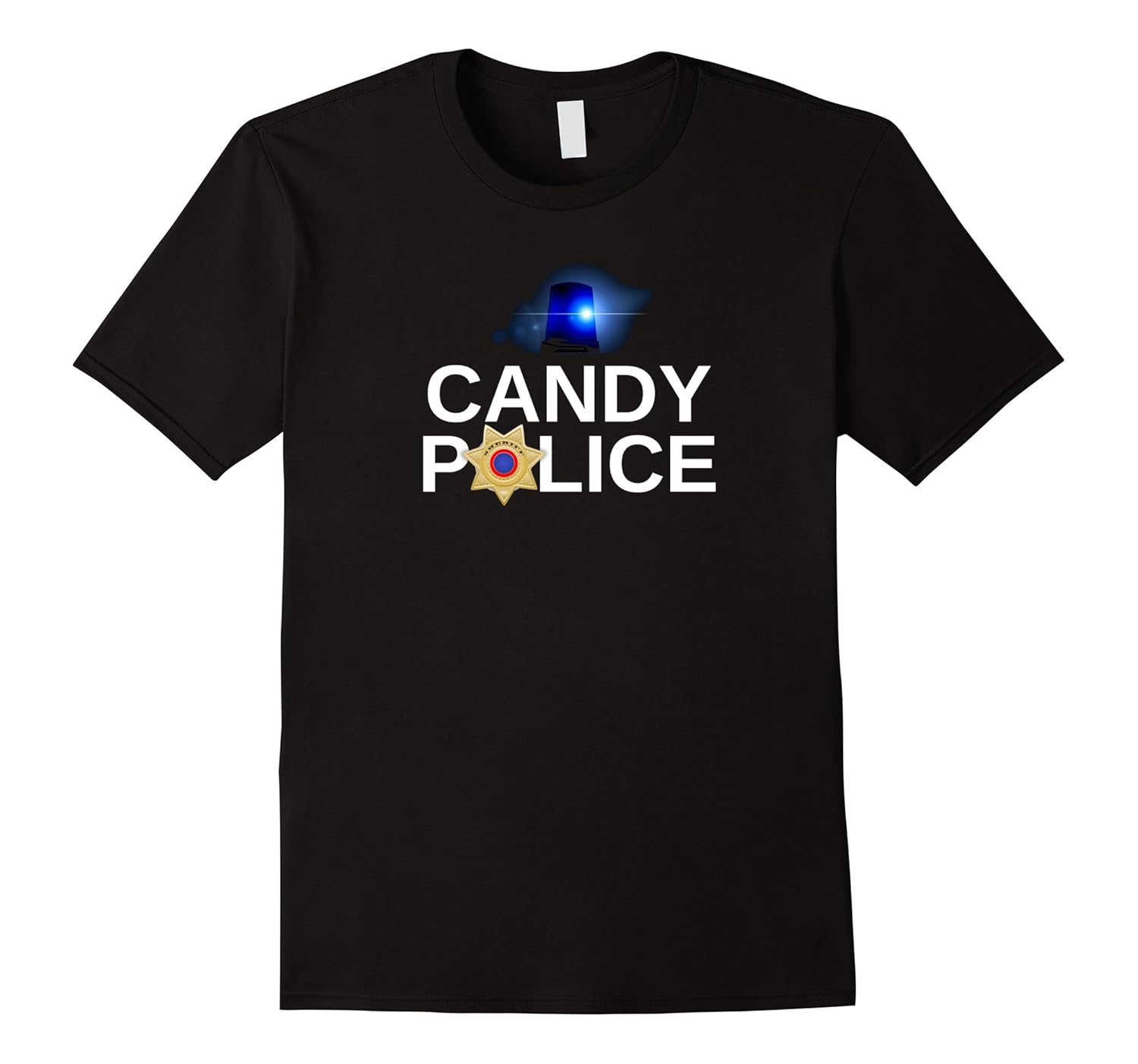 Halloween Costume Candy Police T-Shirt Shirt-ANZ