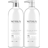 Nexxus Clean and Pure Clarifying Shampoo and Conditioner 2-Pack With ProteinFusion, for Nourished Hair Paraben Free 33.8 oz