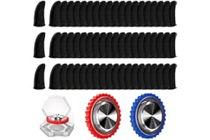 MIKIRINI 60 Pieces Finger Sleeves and 2 Pieces Finger Joystick for Gaming, Thumb Sleeves Mobile Gaming Controller, for PUBG, League of Legend, Call of Duty, Fortnine, etc.