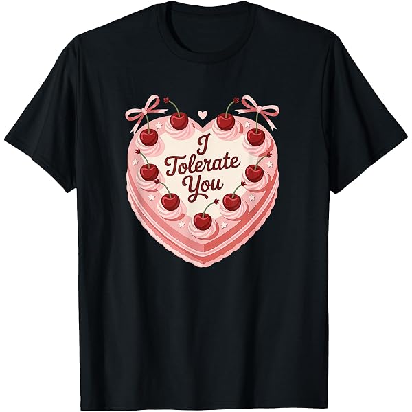 Amazon.com: I Tolerate You Heart Cherry Cake Valentines Love To