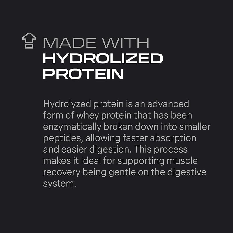Beverly HYDRO PROTEIN | Proteína Hidrolizada de Suero Whey con Digezyme y Tolerase L | 2 Kg | 55 servicios | Excelente Digestibilidad | Aumento de la Masa Muscular (2 Kg, Cookies & Cream)