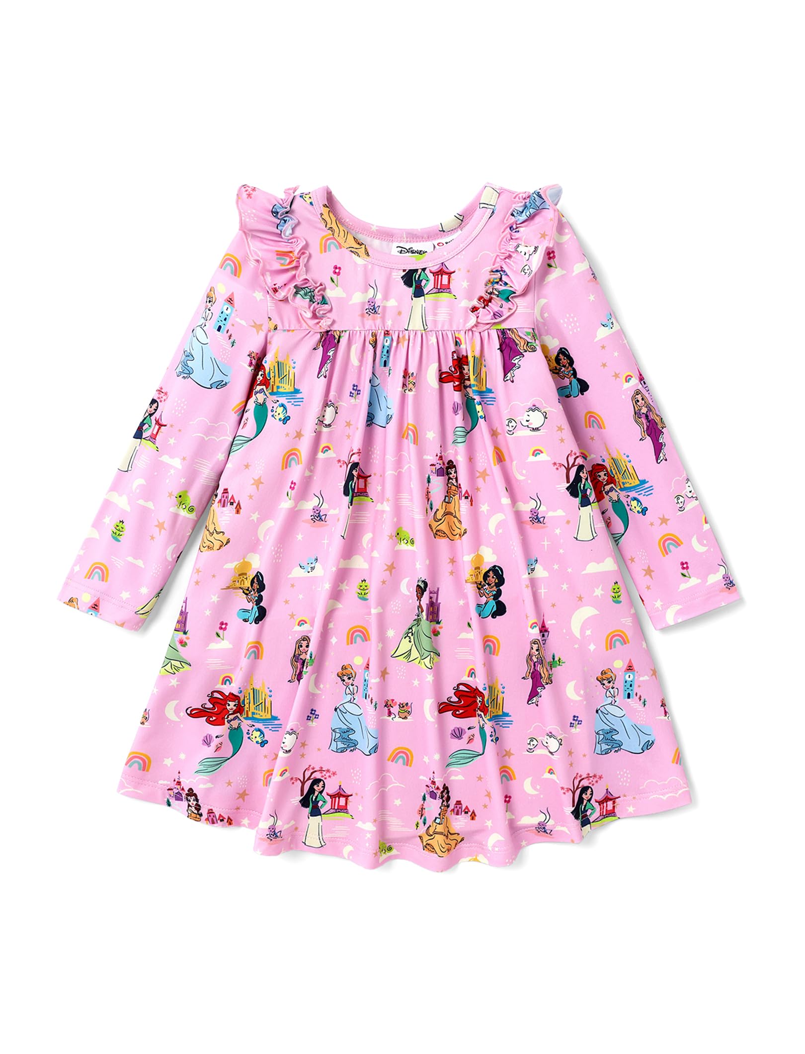 Disney Princess Dress Toddler Girl Floral Skater