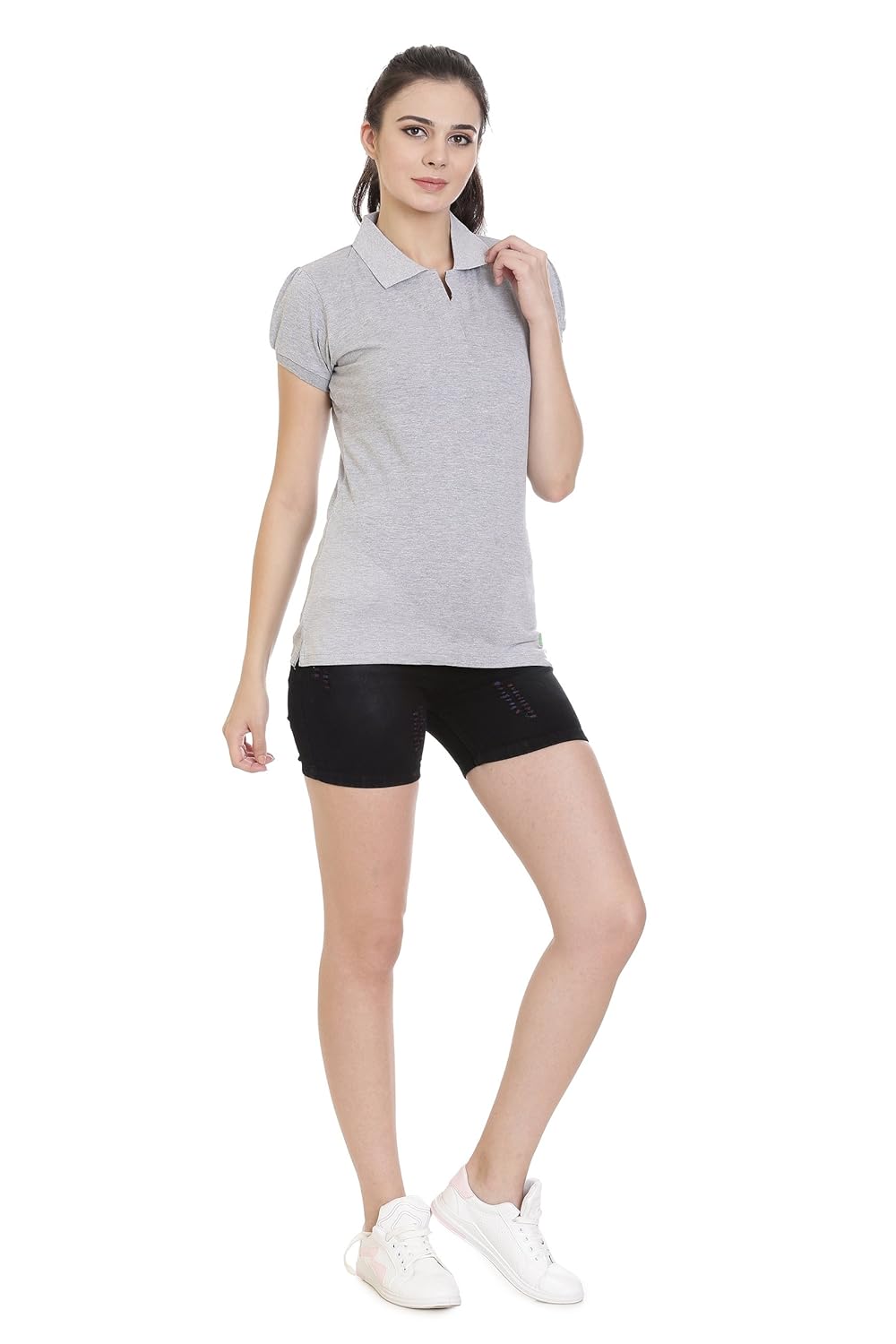 goldstroms women polo collar t-shirt/tee/top