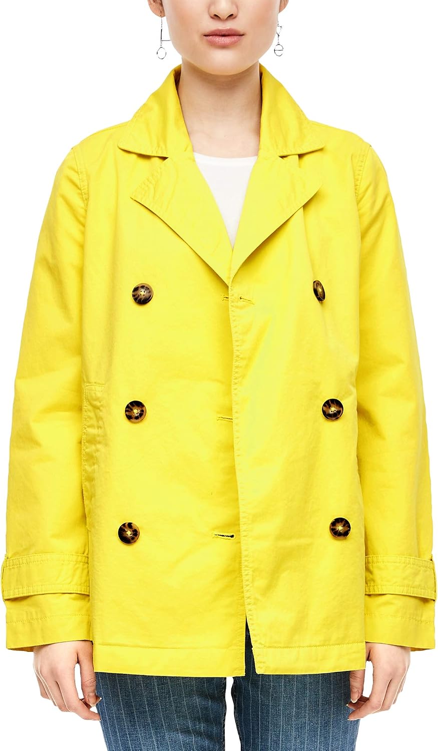 S.Oliver Damen Winterjacke – Wattiert, Mit Stehkragen Und Reißverschlusstaschen