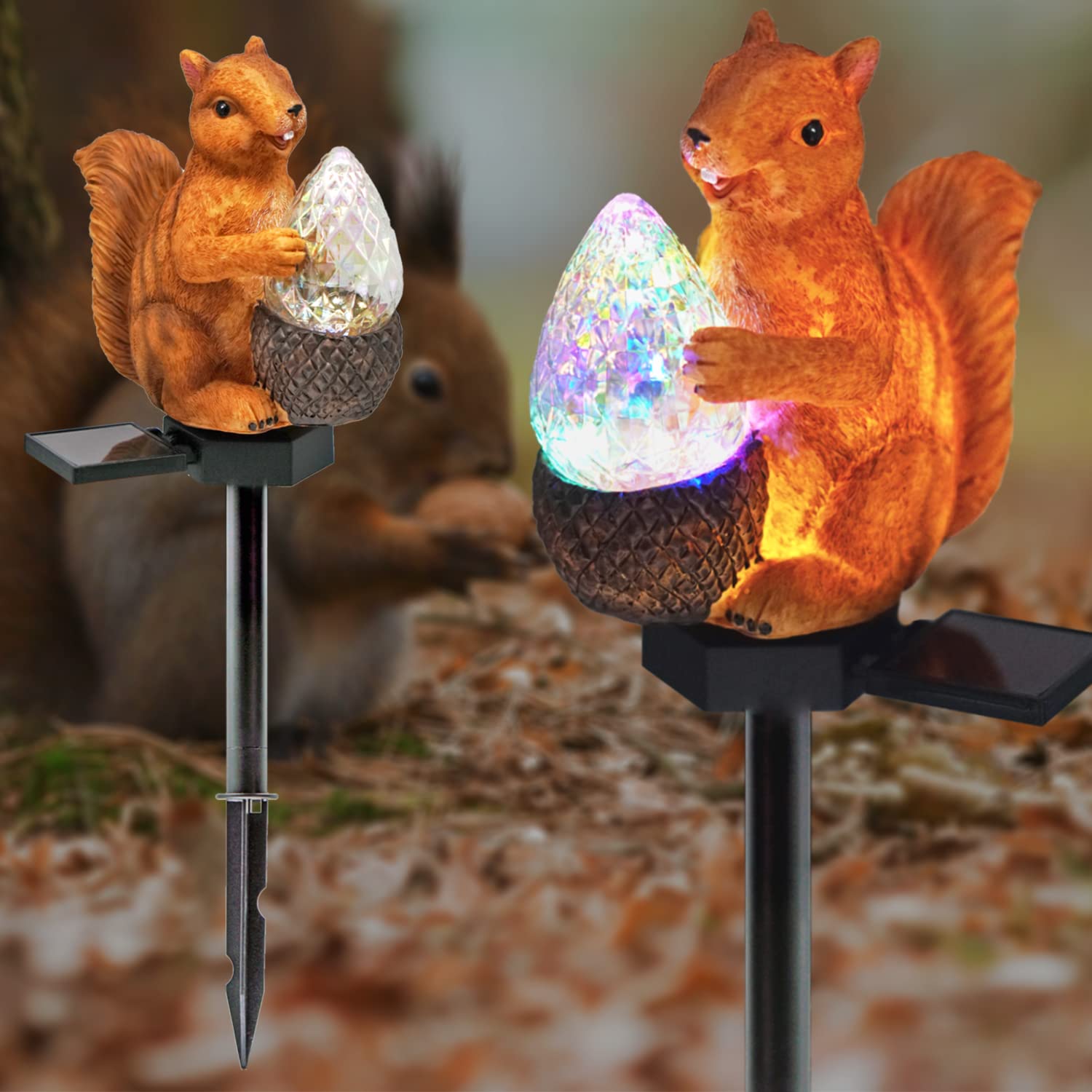 Photo 1 of ***VERY USED***Squirrel Solar Garden Lights,Upgraded Outdoor Decor Solar Squirrel Stake Lights Waterproof Squirrel Decorative Lights for Yard Patio Garden Lawn Decor -1 Pack