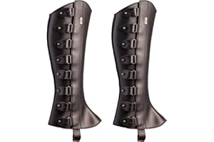 Medieval Leg Armor 1 Pair Renaissance Medieval Boot Covers PU Leather Leg Gaiters with Fixer Adjustable Costume for Party Cos