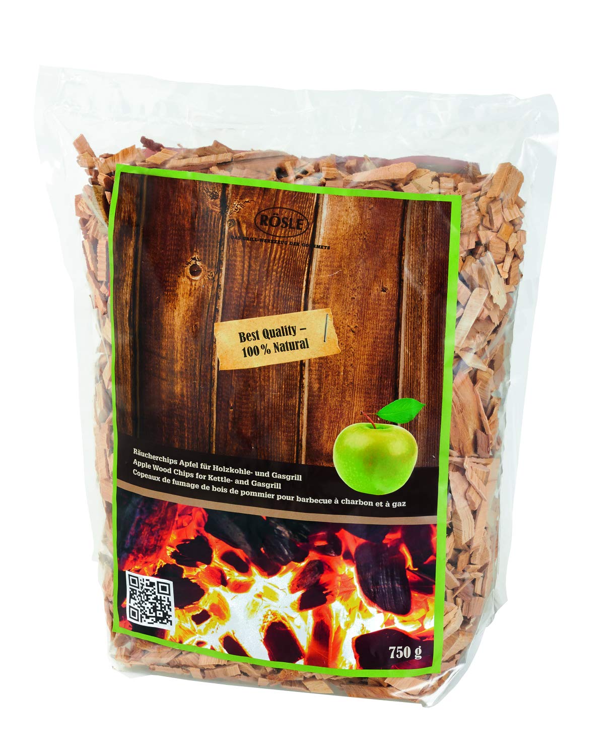 Rosle 25106 smoke chips apple, 750 g