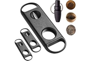 TLHAOA Cigar Cutter Guillotine V-Cut Cigar Cutter Cigar Punch with Key Chain 4 Pack (4)