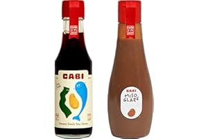 CABI Umami Sauce Variety Pack of 2 – Peppercorn Miso Glaze & Dashi Soy Sauce w/ Distinct Culinary Flavors - Authentic Japanese Koji Fermented Food Sauces - Squeeze Bottles for Fried Rice, Sushi, & More