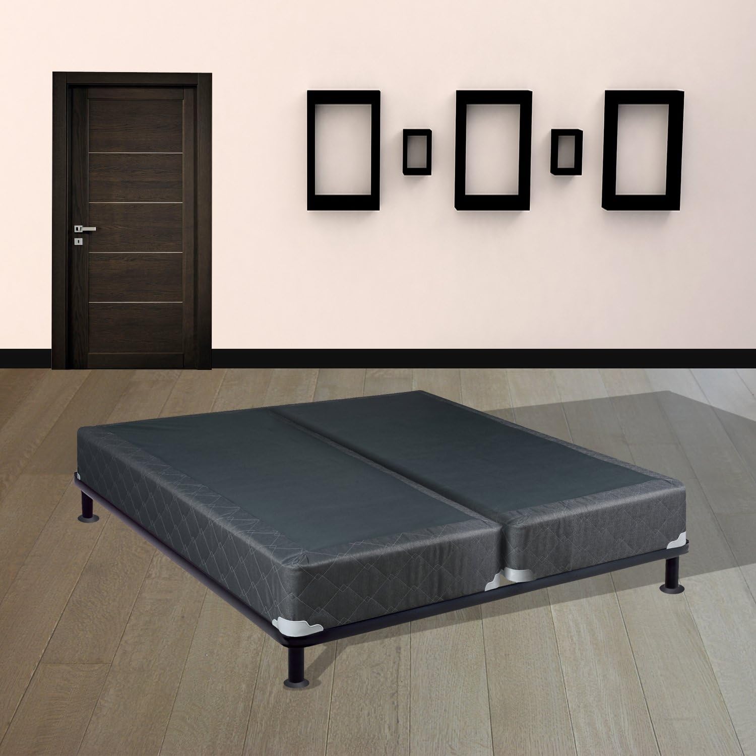 Grey Full X Large Continental Sleep Memory Foam Gel 8 Inch Split Box Spring Fabric Stretch Knit Mattresses Box Springs Home Kitchen Femsa Com