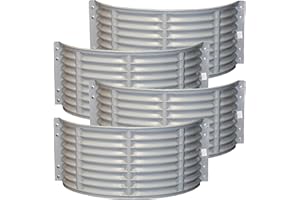 Shape Products 37" W x 12" D x 18" H Round Plastic Area Window Well for Basement Windows Outside-(4pk)