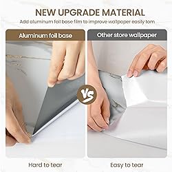 practicalWs Glossy Marble Wallpaper Peel and Stick