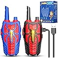 Walkie Talkies Rechargeable Toys for Kids : Gifts for Boys Ages 3 4 5 6 7 8 9 10 Kids Walkie Talkies 2 Pack Outdoor Hiking Toy for 5-7 Year Old Boy Birthday Gift 2 Way Radio for Boys
