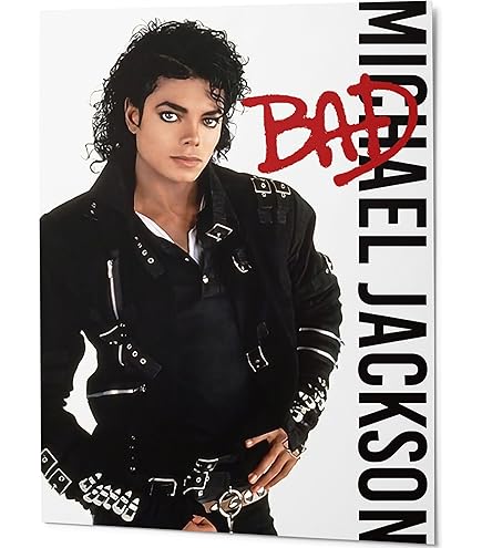 HWC Trading - Colección Completa de Michael Jackson, Placa con Autógrafo Impreso y Firmado, 40,64 cm x 30,48 cm, para Fans de Recuerdos Musicales - 40,64 cm x 30,48 cm, con