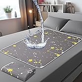 Tisancy 2 Pcs Doubleside Waterproof Mattress Protector for Incontinence Washable, 40'' x 60'' Small Reusable Waterproof Bed Sheets Pee Pads Bedwetting Underpads for Kids Adults Elderly Pets