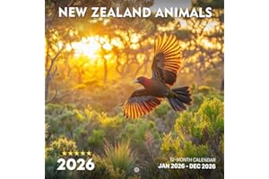 New Zealand Animals 2026 Calendar: Unique Wildlife Across the Islands