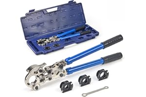 iCrimp Copper Tube fittings Crimping tool with 1/2,3/4 and 1-inch Jaw for ProPress copper fitting IWISS-1632AF