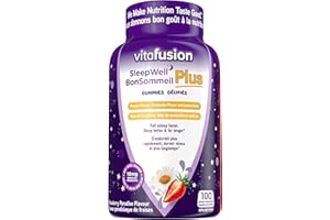 Vitafusion SleepWell Plus Gummies - Melatonin Gummy Supplement, Helps Improve Sleep Quality, Minimizes the Effects of Jetlag,