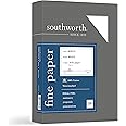 Southworth 13C 100% Cotton Business Paper White 20 lbs. Wove 8-1/2 x 11 500/Box