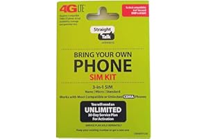 Straight Talk Verizon 4G LTE 3G CDMA Bring Your Own Phone Activation Kit