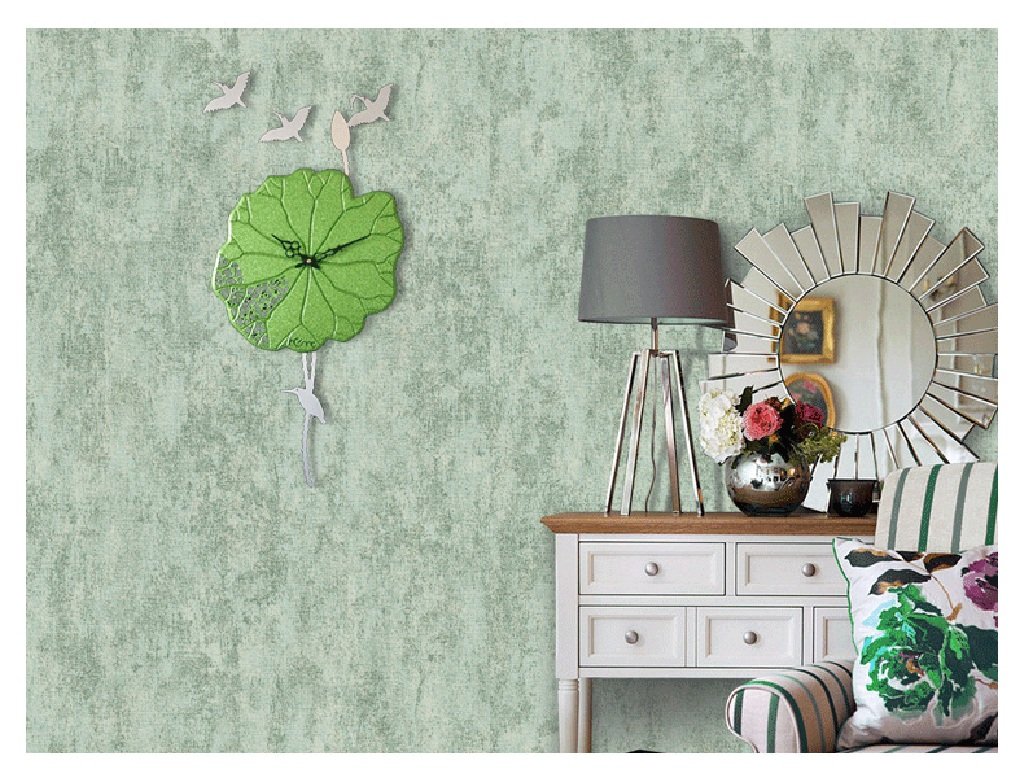 注目ブランド Grjh リビングルームの壁時計シンプルなホームアートヨーロッパスタイルの牧草地ワイルドグリーンロータスリーフ掛け時計 クリエイティブファッションシンプル 色 1 B07cnqmdwd 1 Www Gcc Ccpf Com