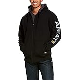 ARIAT Men’s Rebar All-Weather Full Zip Hoodie Black