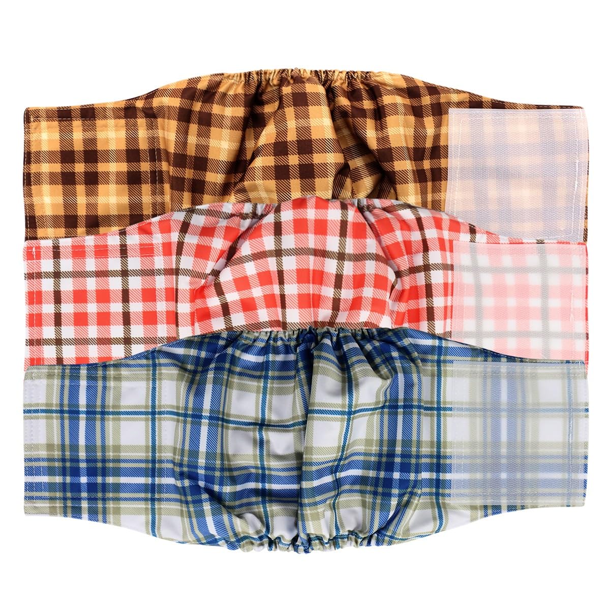 Hisprout Dog Diapers Reusable Washable Durable Absorbent Fabric Dog Diaper Pants(XL,Gentleman Grid)