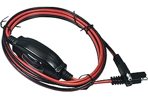 FILSHU 12V SAE to SAE Quick Release Adapter 16AWG SAE to SAE Connector Harness with Waterproof On/Off Switch Quick Release Quick Disconnect(6.6FT/2M)