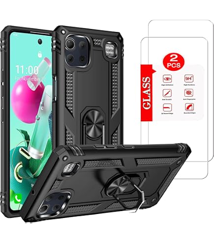 Custodia A Portafoglio In Pelle Per LG K92 5G – Con Cinturino, Slot Per Schede E Tasca, Nero