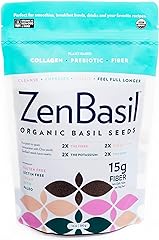 Zen Basil Seeds | edible basil seeds usda organic, kosher, non-gmo, lectin free, gluten free, plant based, keto, paleo, vegan
