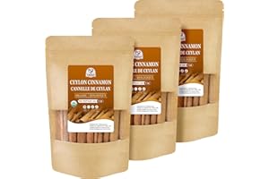 52usa Organic Ceylon Cinnamon Sticks 1 oz each pack, 3 packs