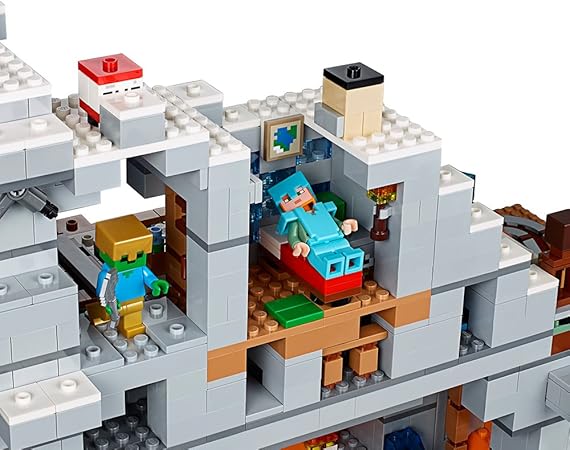 lego 21137 minecraft the mountain cave