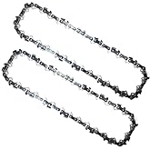 2PC 8 Inch Polesaw Chain for Sun Joe SWJ800E SWJ806E SWJ802E, 8" Replacement Chain for WEN 4019-3/8" - .050" - 33 DL