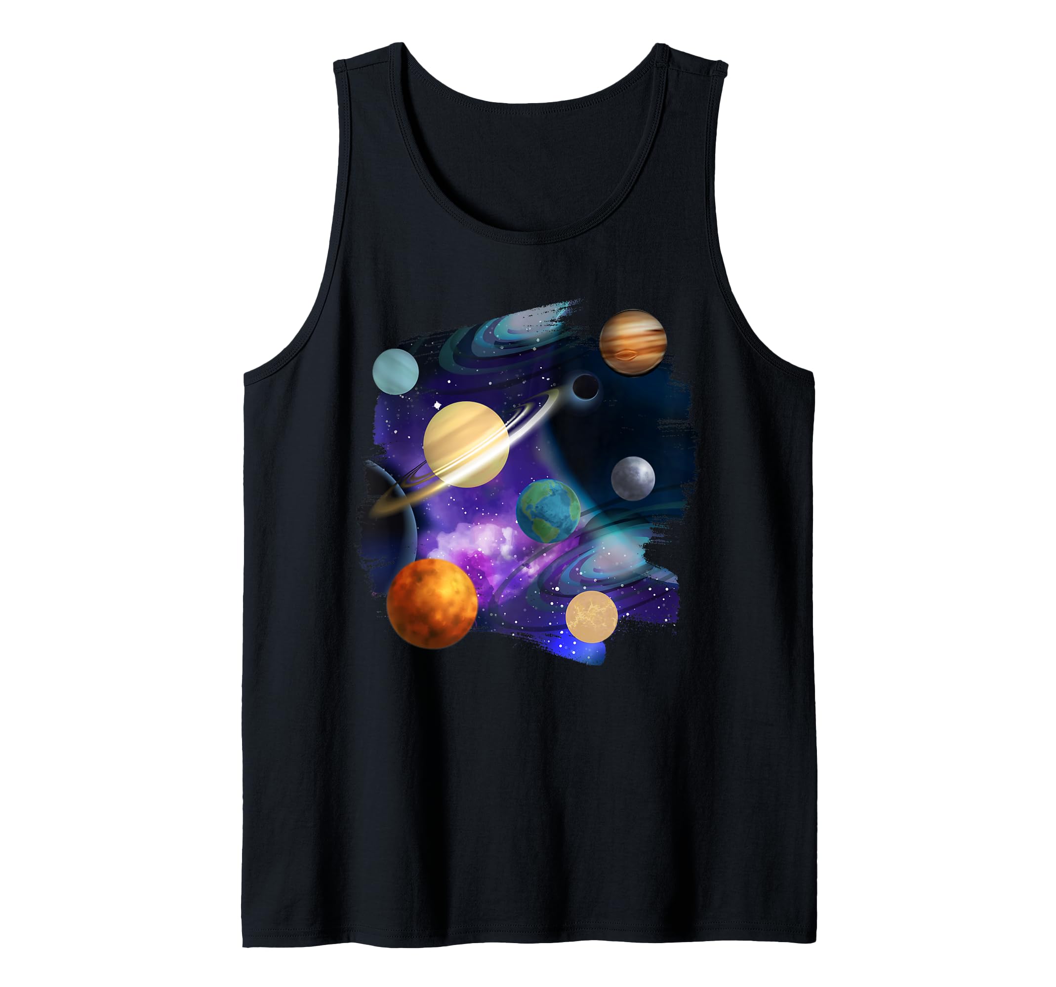 Colorful Solar System I Outer Space I Planet Tank Top
