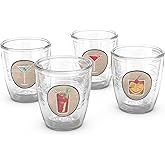 Tervis Free Pour Assorted Cocktail Collection Made in USA Double Walled Insulated Tumbler Travel Cup Keeps Drinks Cold & Hot, 16oz 4pk, Classic