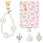 TAKEALOOKO Dust Plug Charm Chains for Kindle - 4Pcs Y2K Aesthetic Phone Bracelets with Type-C Dust Plug Kit for Book Lovers Women Men, Charms Compatible with E-Reader Paperwhite