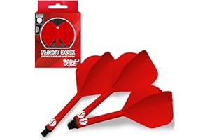 Shot! Darts Flight Deck One Piece Dart Flight and Shaft System, Reduced Deflections, Standard Shaped Flight (350 Micron) Available in Set of 3